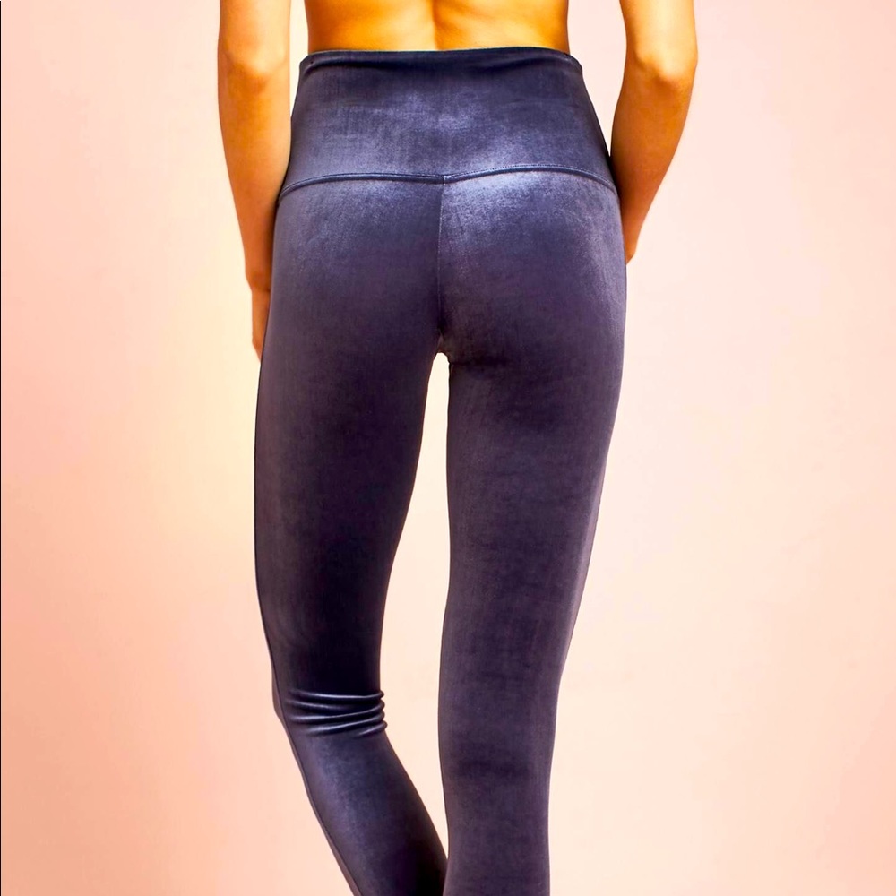 Spanx Blue Velvet Leggings